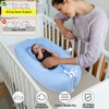 QUDWFOHY Baby Lounger for Newborn, 100% Cotton Soft Breathable Lounger