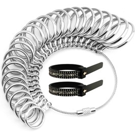 Ring Sizer Measuring Tool Set, 27 Pieces, Premium Ring Measuring Tool