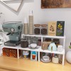 EAROND Cabinet Organizer Shelf,Metal Kitchen Counter Shelves,Expandable Cabinet Storage Shelf