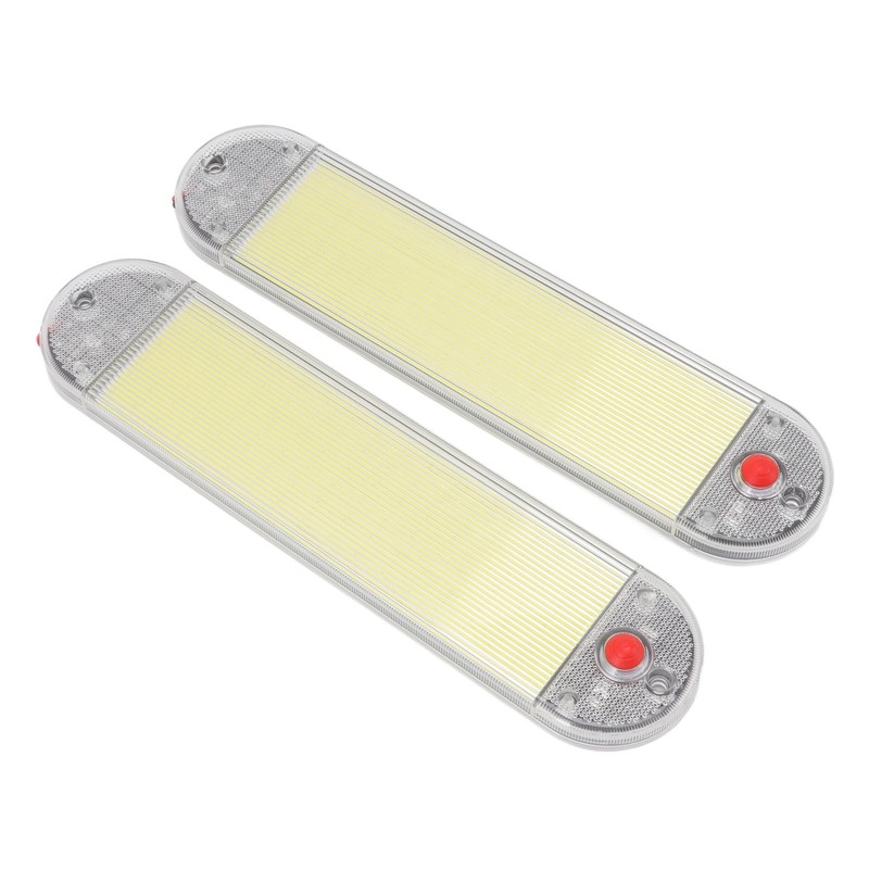 2Pcs Car Interior Roof Reading Light DC 12V‑24V COB with