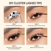 QUEWEL Lash Clusters 112 PCS Eyelash Clusters with Thin Band