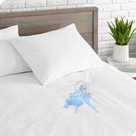 Bare Home Double Size Mattress Protector - 135x190 cm - Premium 100% Waterproof Mattress Protector - Vinyl Free - Cooling Mattress Cover (Double, White)