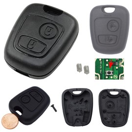 Peugeot Car Key Shell 106 107 206 207 306 307 Boxer Expert + 2 x Button Micro Buttons