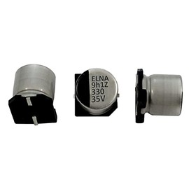 Elko Capacitor 10x Radial 330µF 35V SMD Electrolytic Capacitor up to 105°C 330uF Electrolytic Capacitor from Elna