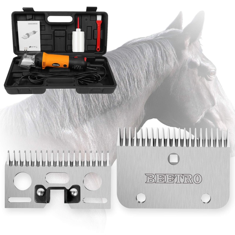 BEETRO 19 and 21 Teeth Horse Shears Replacement Blades, Professional