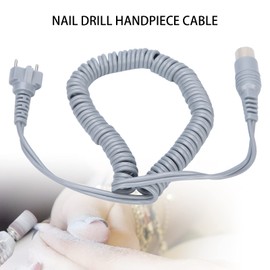 Nail Drill Handpiece Cord, Power Cable Electric Nail Drill Manicure Machine Hand Piece Cable Replacement Accessories(grey)