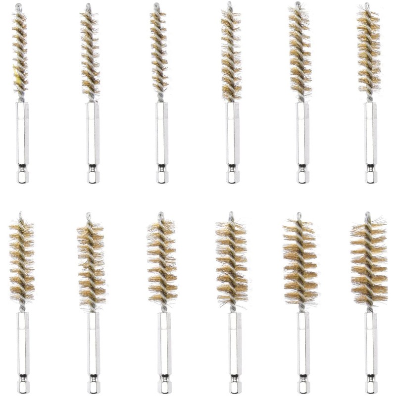 NEIKO 00325A Wire Brush Drill Attachments with 1/4-Inch Hex Shank,