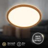 BRILONER - LED Ceiling Light with Indirect Light, Flat, Warm