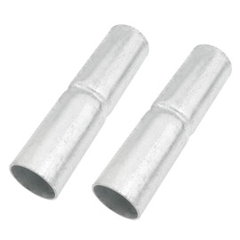 ITROLLE 2PCS 1-3/8'' x 6'' Top Rail Sleeve Chain Link Fence Top Rail Sleeve Top Rail Sleeve Galvanized Steel Chain Link Fence Top Rail Sleeve for Rail/Pipe