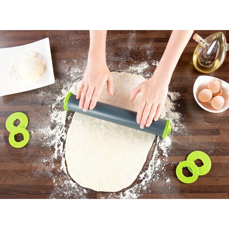 Rosenstein & Söhne Rolling Pin for Baking: Set of 4