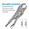 12pcs Vise Grip Spring Clamp, Carbon Steel Replacement Springs Parts