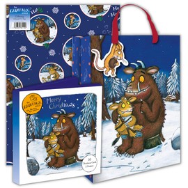 Danilo Promotions LTD The Gruffalo Wrapping Paper, 4 Sheet 4 Tag The Gruffalo Wrap, Christmas The Gruffalo Wrap Sheets