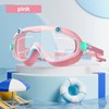 Kids Swim Goggles with Earplugs – Big Frame Anti-Fog No-Leak