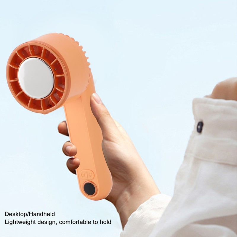 Portable Handheld Fan Foldable LED Display Rechargeable Handheld Pocket Fan