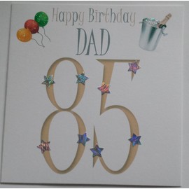 Happy Birthday Card DAD 85 - Handmade Card