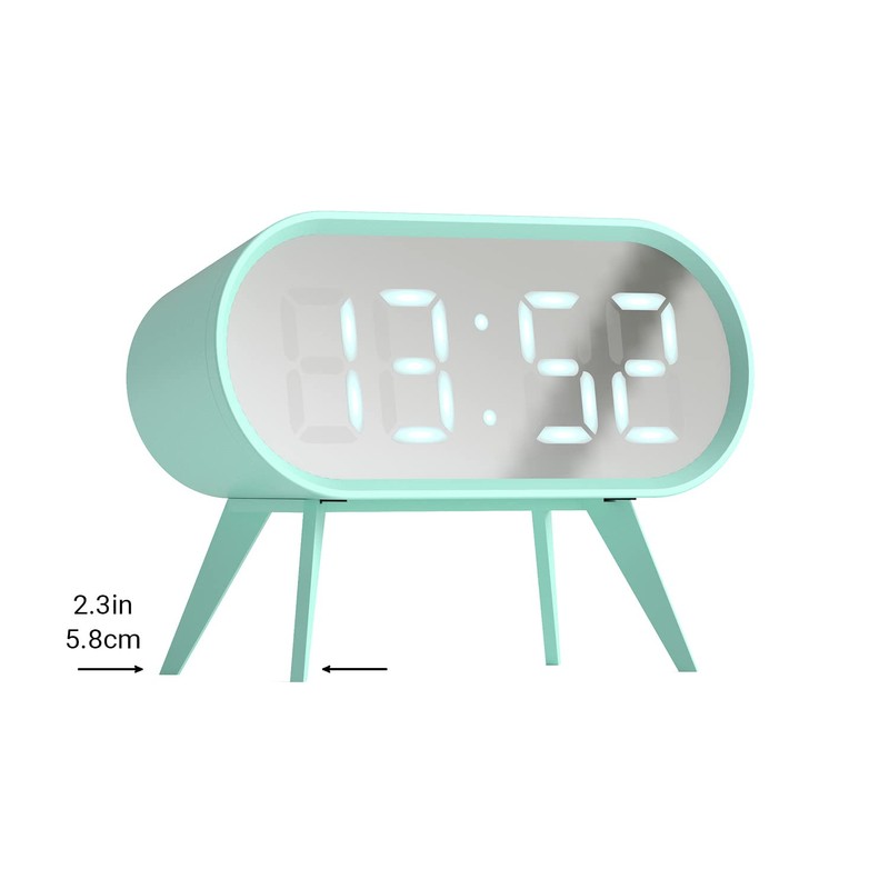 Newgate Space Hotel Cyborg Led Alarm Clock Blue