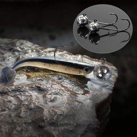 Croch Jig Hooks for Rubber Fish - Fishing Hook Set with Various Sizes (1 g - 20 g) - Ideal for Perch, Zander, Pike - 60 Pieces