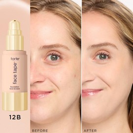 tarte face tape foundation - matte, waterproof, and gentle:_12B fair beige (fair skin with cool
