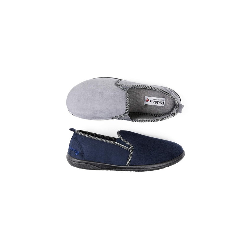 Padders Lewis Wide Fit Memory Foam Mens Slippers (10 UK,