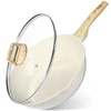 GiPP Ceramic Nonstick Deep Frying Pan Skillet, 12" Saute Pan