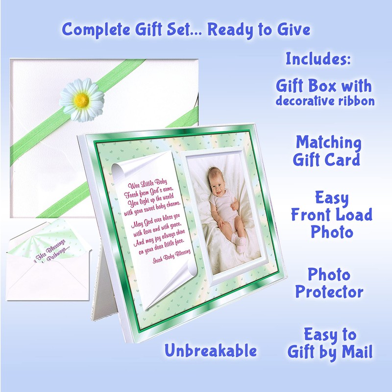 Irish Baby Blessing| Cute Picture Frame | Affordable, Colorful |