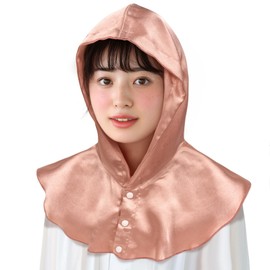 Fittia Nightcap for Long Hair, Hair Cap, Hat, Shot Hair, For Sleeping, Evolved Hood Edition, No Shedding Until Morning, 6A Class, Moisturizing, Cool, Anti-Drying, UV Protection, Hair Tips, Birthday