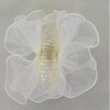RPZL Chiffon Bow Hair Clip (White)