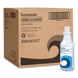 Boardwalk Multi-Surface Creme Cleanser, Baby Powder Scent, 32 oz Bottle, 12/Carton