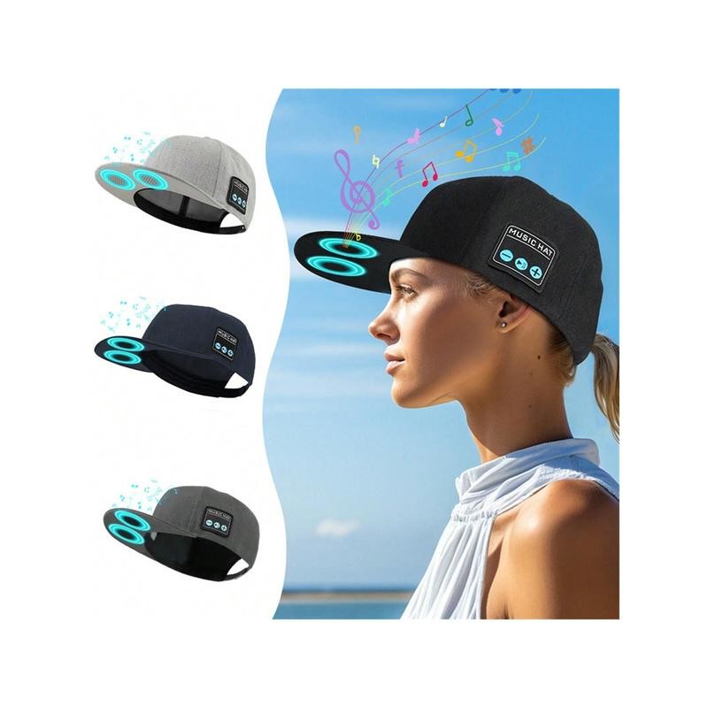 Wireless Bluetooth Baseball Cap With Speaker, Adjustable Bluetooth Hat Wireless