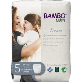 Bambo Nature Premium Training Pants (SIZES 4 TO 6 AVAILABLE), Size 5, 20 Count