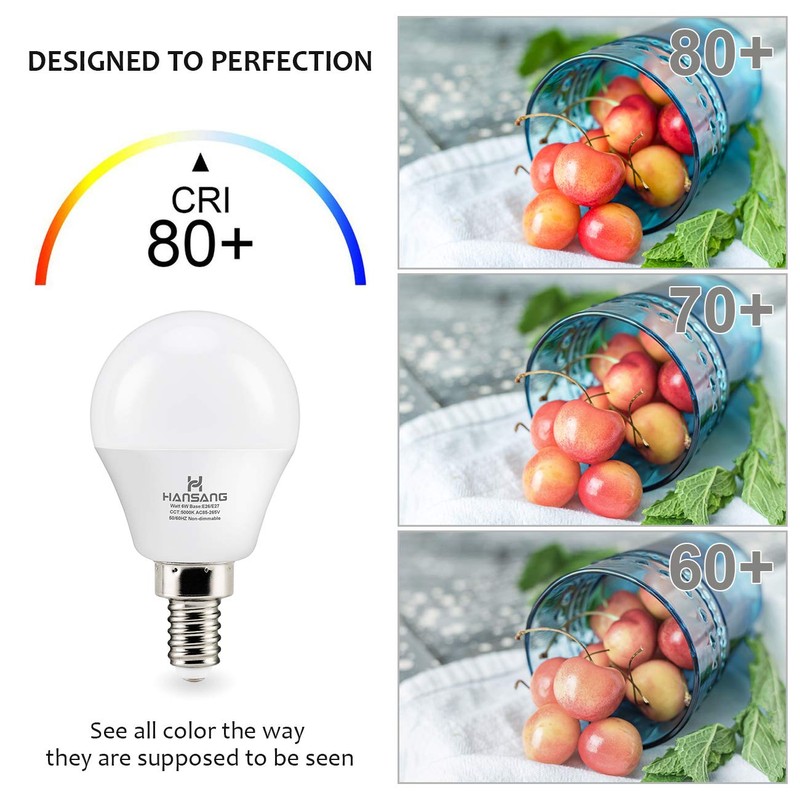 Ceiling Fan Light Bulb E12 LED Bulb 4000K Natural Daylight