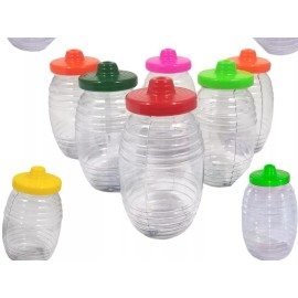 Plásticos genéricos Vitrolero De Plástico Con Tapa, Capacidad De 4 Lts, Pkt 2pzs