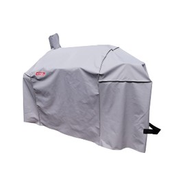 acoveritt Smoker Grill Cover Sized for Char-Griller Charcoal Grill 2190 and 2197 Heavy Duty Waterproof Patio 600D Canvas Barbeque BBQ Grill Cover G21623 (Grey)