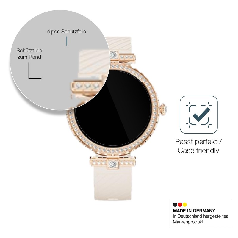 dipos I 2x Displayschutz 9H klar kompatibel mit FEELNEVER FV8