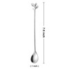 Long Handle Iced Tea Spoons Set of 12, Comicfs 7.6"