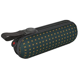 Knirps X1 Super Mini Pocket Umbrella 2Cross with Ecorepel Technology - Green