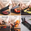 JASUVII Juego De Cuchillos De Cocina Multifuncional, Juego de Cuchillos