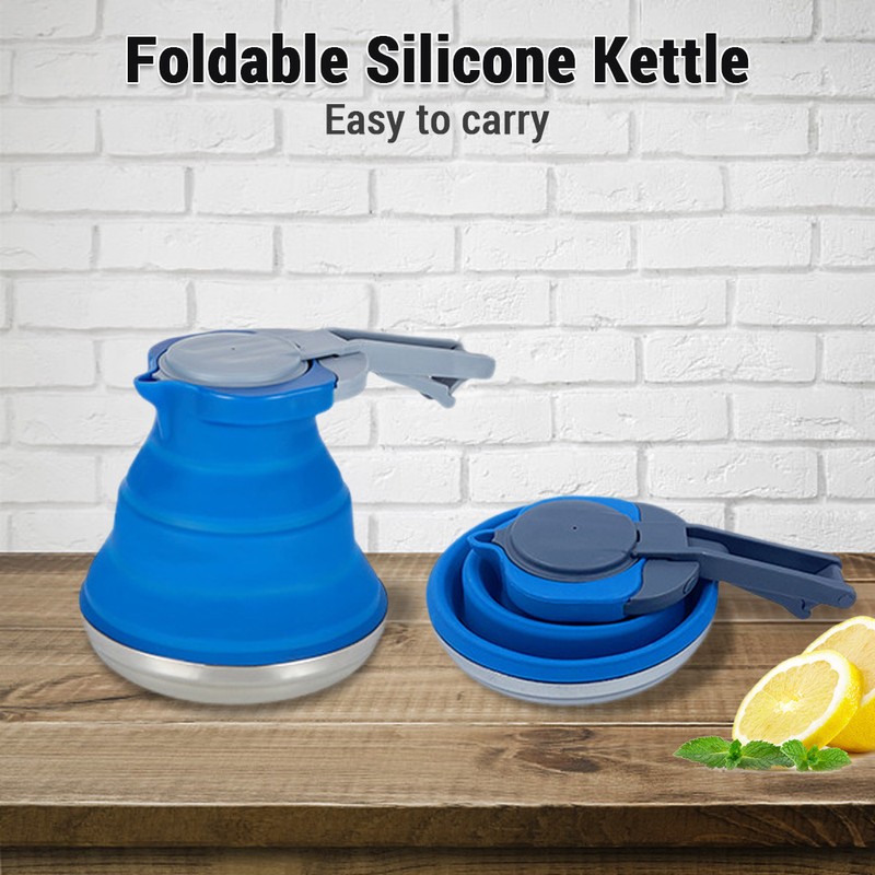 Creative Portable Silicone Kettle Outdoor Silica Gel Folding Coffee Compression