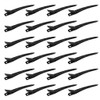 24Pzs Pinzas de Pato, Pinzas Cabello de Metal Resistente, negro