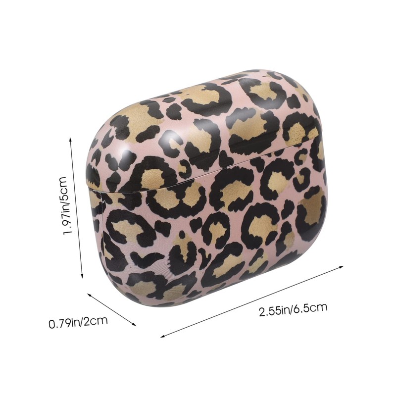 WOONEKY Leopard Print Case Cover Earphone Case Pro2 Protector Soft