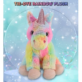DolliBu Rainbow Unicorn Stuffed Animal – Soft Huggable Unicorn Stuffed Toy, Adorable Playtime Fantasy Plush Toy, Cute Cuddle Gifts for Kids and Adults – 9 Inch