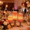 Wondise Christmas Flameless Flickering Pillar Candles with Remote Timer