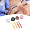 4Pcs Mapping Brow Paste Washable Eyebrows Design Paste White Black