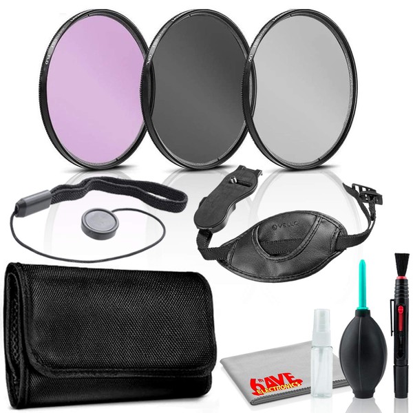 27mm Filter Kit with Hand Strap, Lens Cap Keeper, and