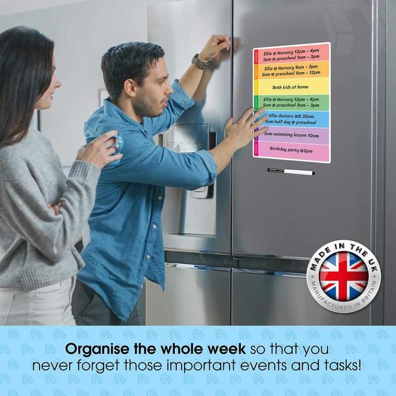 The Magnet Shop Magnetic Weekly Planner and Organiser – Fully
