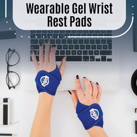 EXPOROX-Wrist Rest Pads-Ergonomic Mouse and Keyboard Support-Tension.Adjustable Fit with Padded Comfort.