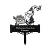 Felimoa Garden Pick Garden Object Iron Ornament Welcome Board Scandinavian
