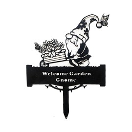 Felimoa Garden Pick Garden Object Iron Ornament Welcome Board Scandinavian Style