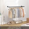 2 Pack Clothes Rack for Hanging Clothes, Heavy Duty Round