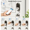Veise RZ07C Smart Locks for Front Door, 2 Knob Handle